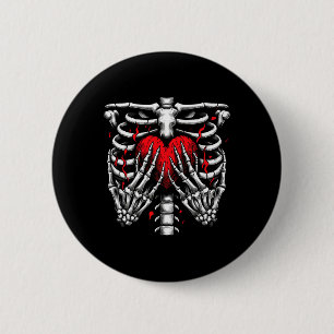 Hände, die das Herz Halloween-Kostüm Frauen-Mädche Button