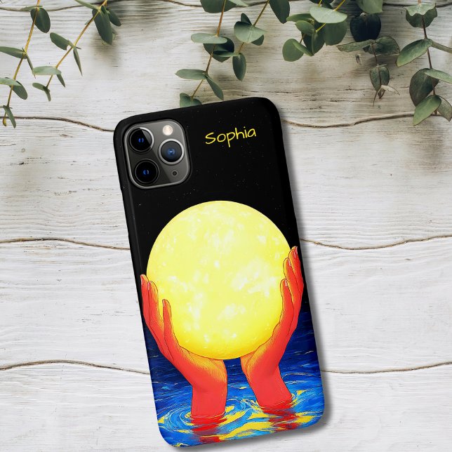 Hände, die den Mond halten Case-Mate iPhone Hülle (Von Creator hochgeladen)