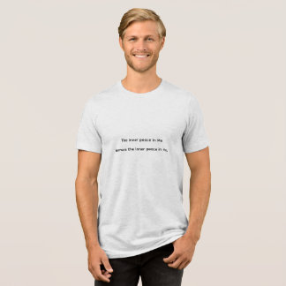 Hände. Die innere Ruhe in mir und dir Tri-Blend Shirt