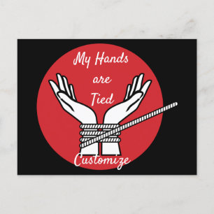 Hände getickt Thunder_Cove Postkarte