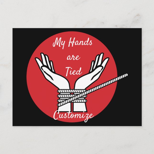 Hände getickt Thunder_Cove Postkarte (Vorderseite)