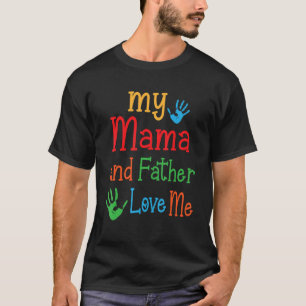 Hände glücklicher Tag zu Sohn Tochter meine Mutter T-Shirt