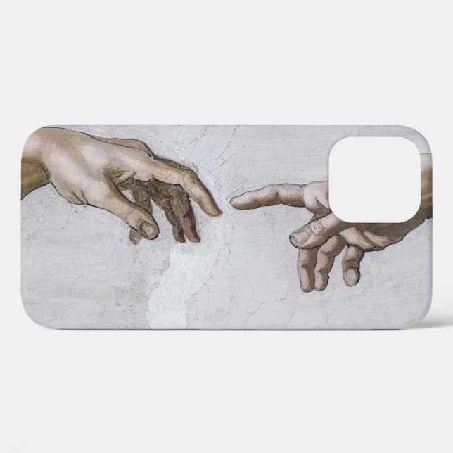 Hände Gottes und Adams von Michelangelo Case-Mate iPhone Hülle (Rückseite (Horizontal))