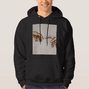 Hände Gottes Vater und Adam von Michelangelo Hoodie