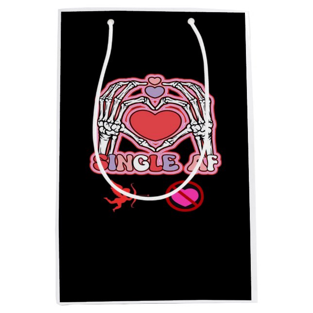 Hände Halloween Zitat - Niedlicher Slogan gruselig Mittlere Geschenktüte (Vorderseite)