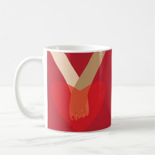 Hände halten kaffeetasse