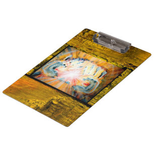 Hände heilen klemmbrett