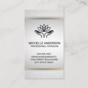 Hände heilen   Lotus Visitenkarte