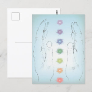 Hände heilen  postkarte