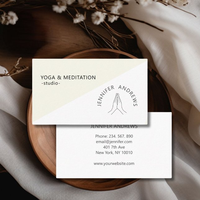 Hände hellgrün weiß visitenkarte (Hands Light Green White Business Card)