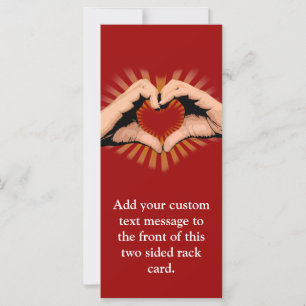 Hände in der Form eines Herzens, Liebe-Design