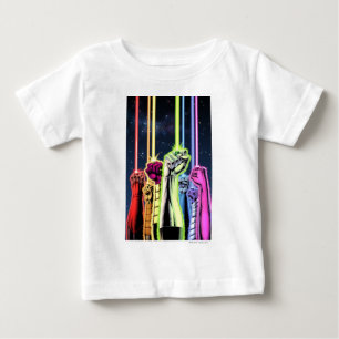 Hände in der Luft mit Ringen - Farbe Baby T-shirt