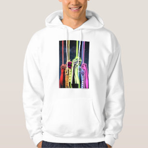 Hände in der Luft mit Ringen - Farbe Hoodie