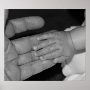 Hände in Schwarzweiss Poster