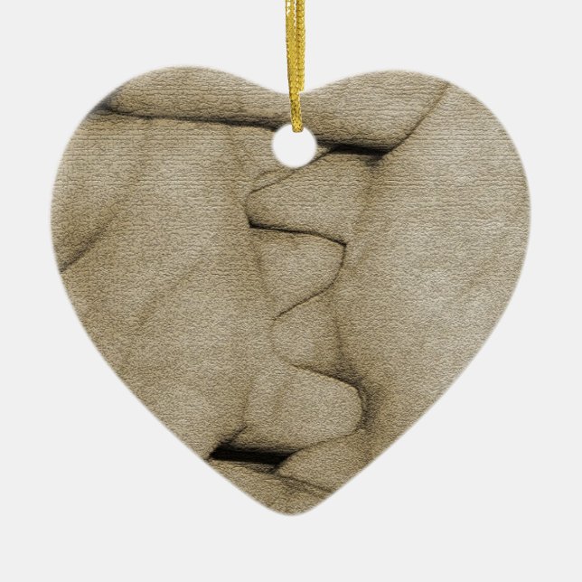 Hände Keramik Ornament (Vorne)