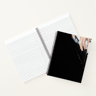 Hände Klavier spielen Notizbuch