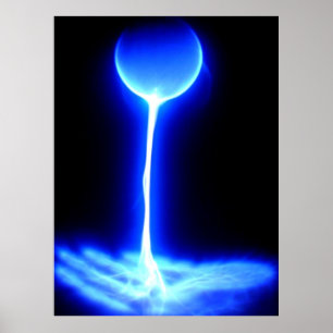 Hände mit dem universellen strahlblauen Weiß heile Poster