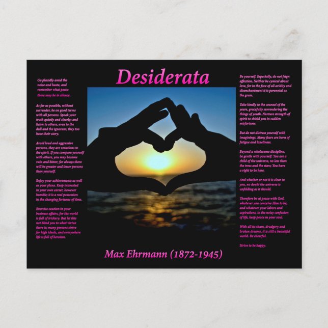 Hände Postkarte (Vorderseite)