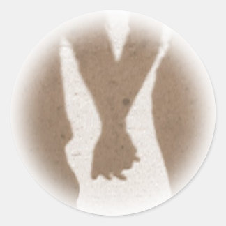 Hände Runder Aufkleber