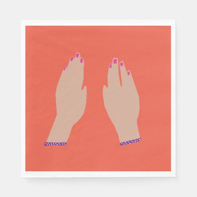 Hände Serviette (Vorderseite)