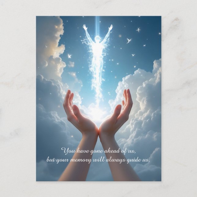 Hände Set das Soul frei, Sie sind Beileid gegangen Postkarte (Vorderseite)