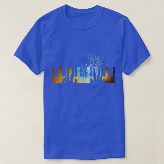Hände spielen Klaviertastatur Geschenk für Musikte T-Shirt (Design vorne)
