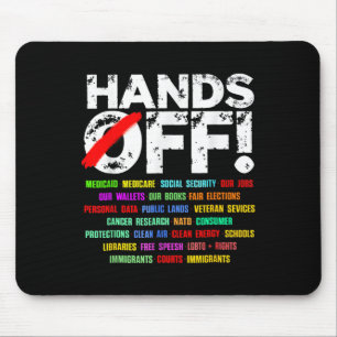 Hände spielen Protest der Sozialversicherung Mousepad