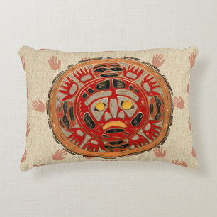 Hände über die Sonne Dekokissen