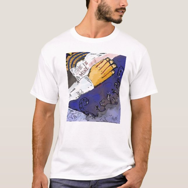 Hände um die Kirche T-Shirt (Vorderseite)