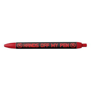 Hände vom Tintenstift Kugelschreiber