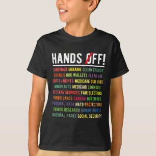 Hände von Medicaid Medicare Social Security Trump T-Shirt
