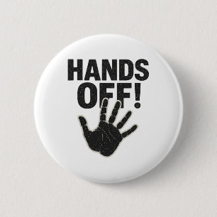 Hände von meinem Land, meine Körperpflege Button
