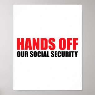 Hände von unserer Sozialversicherung schützen unse Poster