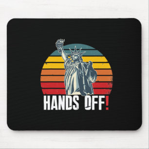 Hände von Widerstand Rette Demokratie und Soziales Mousepad
