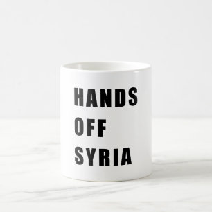 Hände vor Syrien Tasse