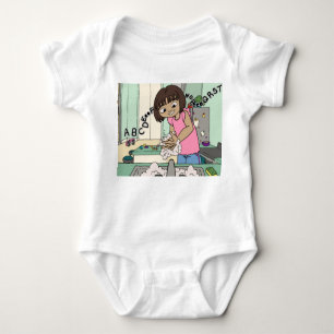Hände waschen baby strampler