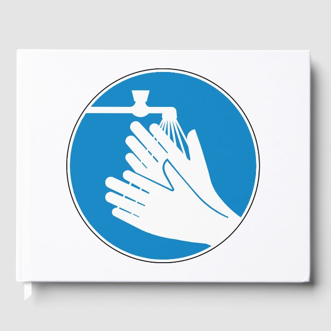 Hände waschen (Gesundheit und Sicherheit) (Hygiene Gästebuch (Vorderseite)
