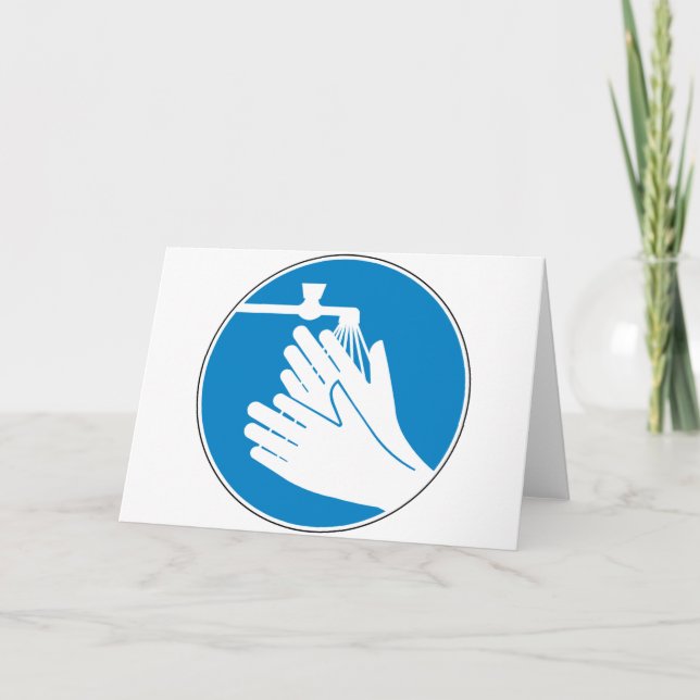 Hände waschen (Gesundheit und Sicherheit) (Hygiene Karte (Vorderseite)