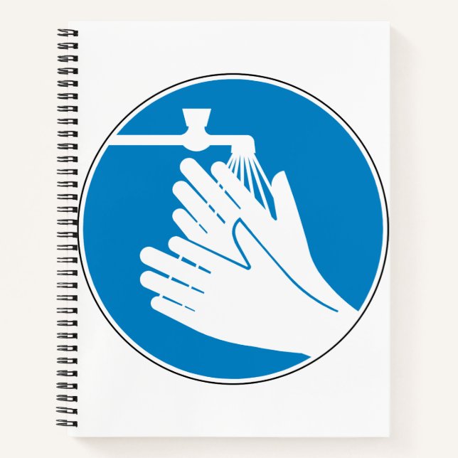 Hände waschen (Gesundheit und Sicherheit) (Hygiene Notizbuch (Vorderseite)