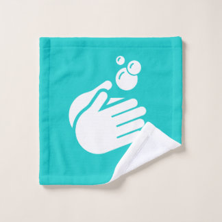 Hände waschen - Handwaschen für Hygiene-Grippe Waschlappen