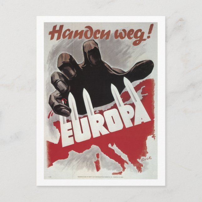 Hände weg! (1943)_Propaganda-Poster Postkarte (Vorderseite)