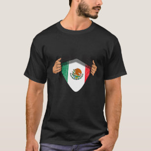 Hände weg mexikanischer patrouillischer Flagge T-Shirt
