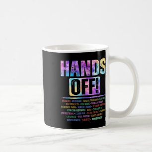 Hände weg Protest Sozialversicherung und Medicare Kaffeetasse