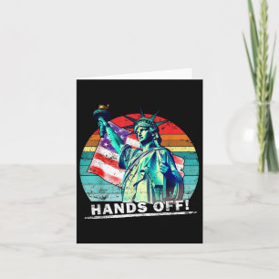 Hände weg Protest Sozialversicherung und Medicare  Karte