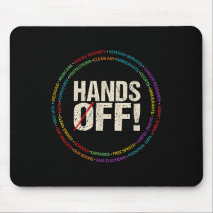 Hände weg Protest Sozialversicherung und Medicare  Mousepad
