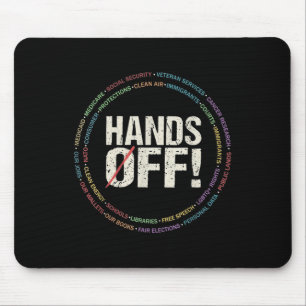 Hände weg Protest Sozialversicherung und Medicare Mousepad