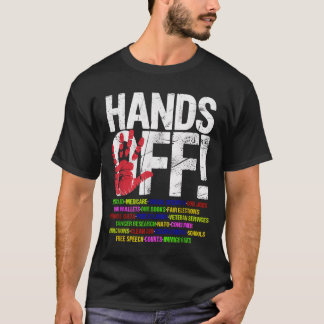 Hände weg Protest Sozialversicherung und Medicare T-Shirt