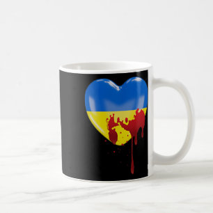 Hände weg von der Ukraine in ukrainischem Protest Kaffeetasse