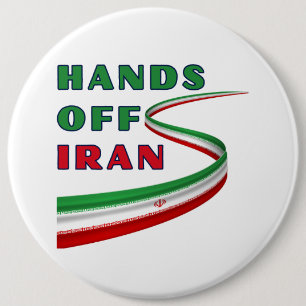 Hände weg von Iran Button