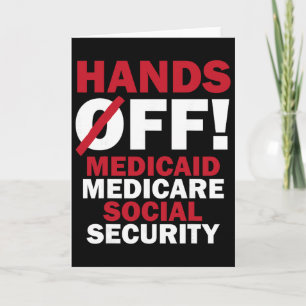 Hände weg von Medicaid Medicare Social Security Tr Karte